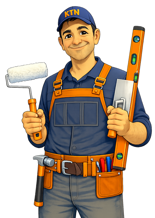 Illustratie van de vakman van KTN Klussenbedrijf